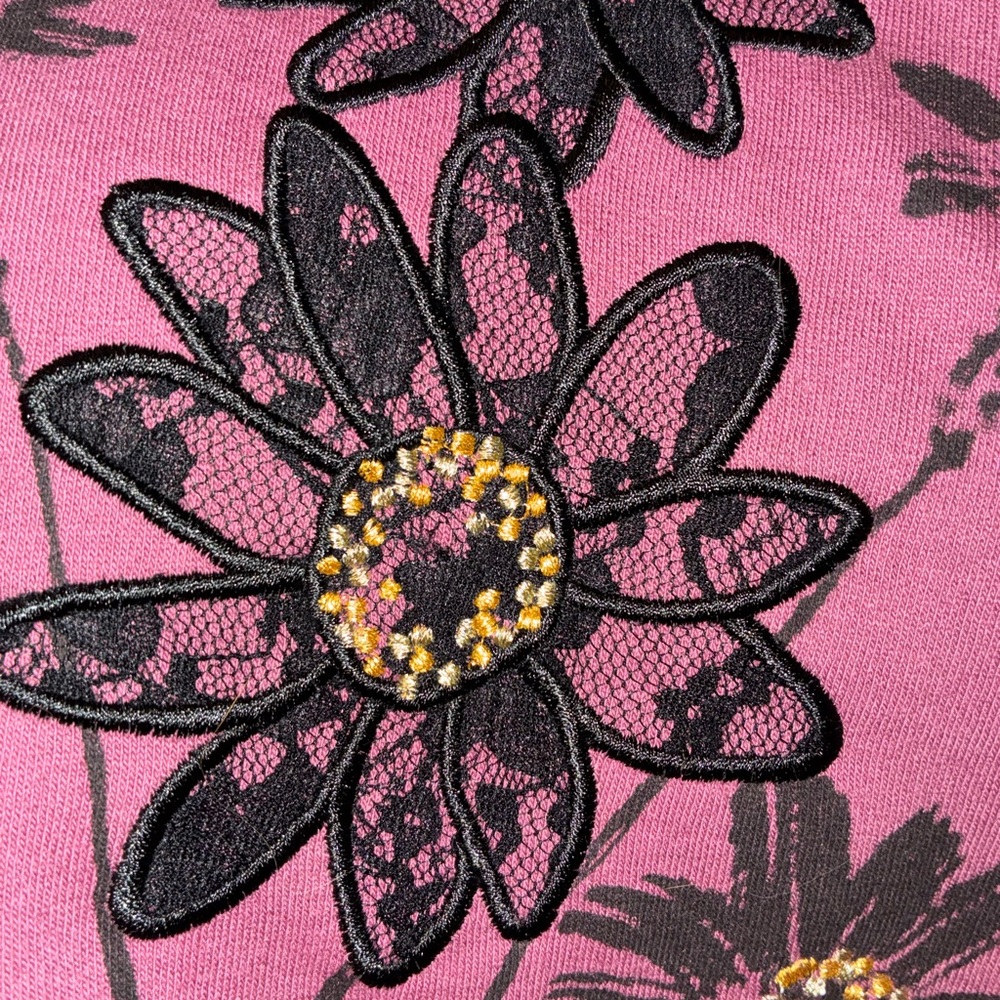 Floral Print Crew Neck Sweatshirt NWOT Medium M - Picture 4 of 7